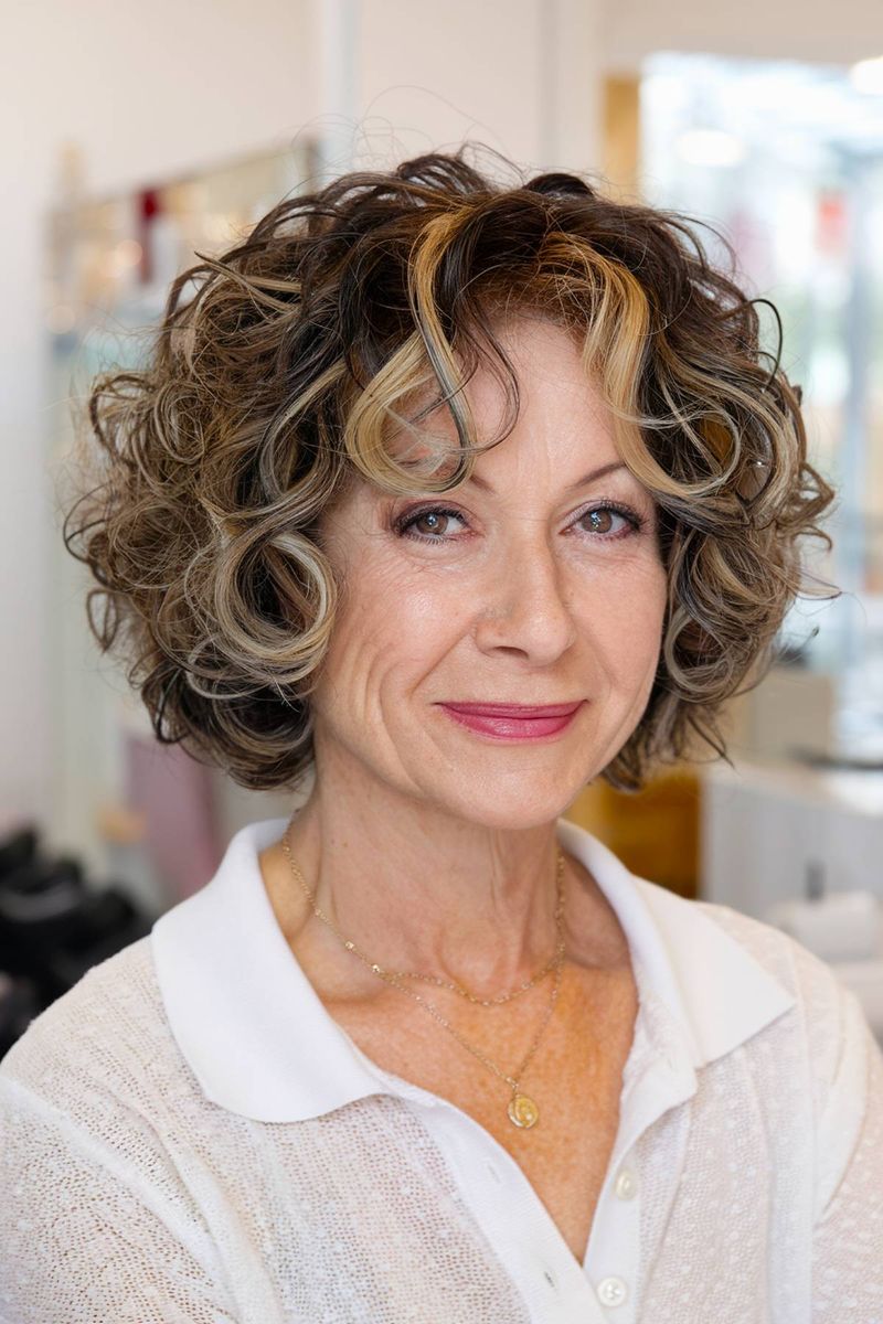 Soft Curly Bob With Layers