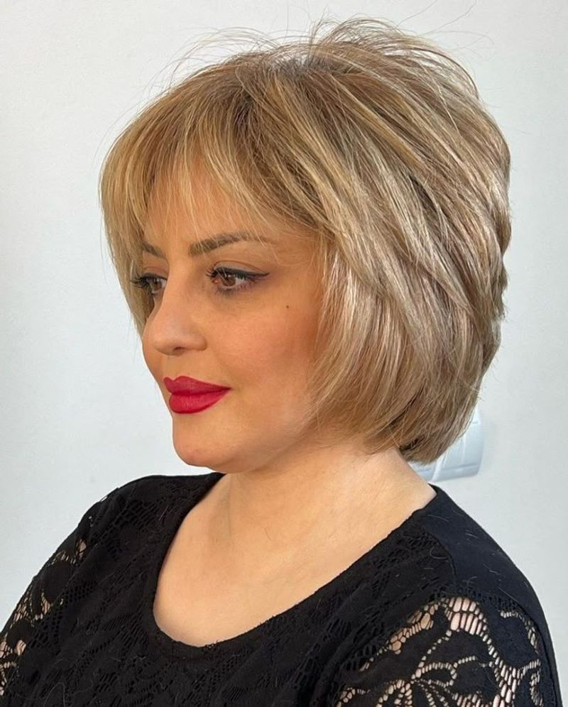 Disconnected Bob with Choppy Fringe