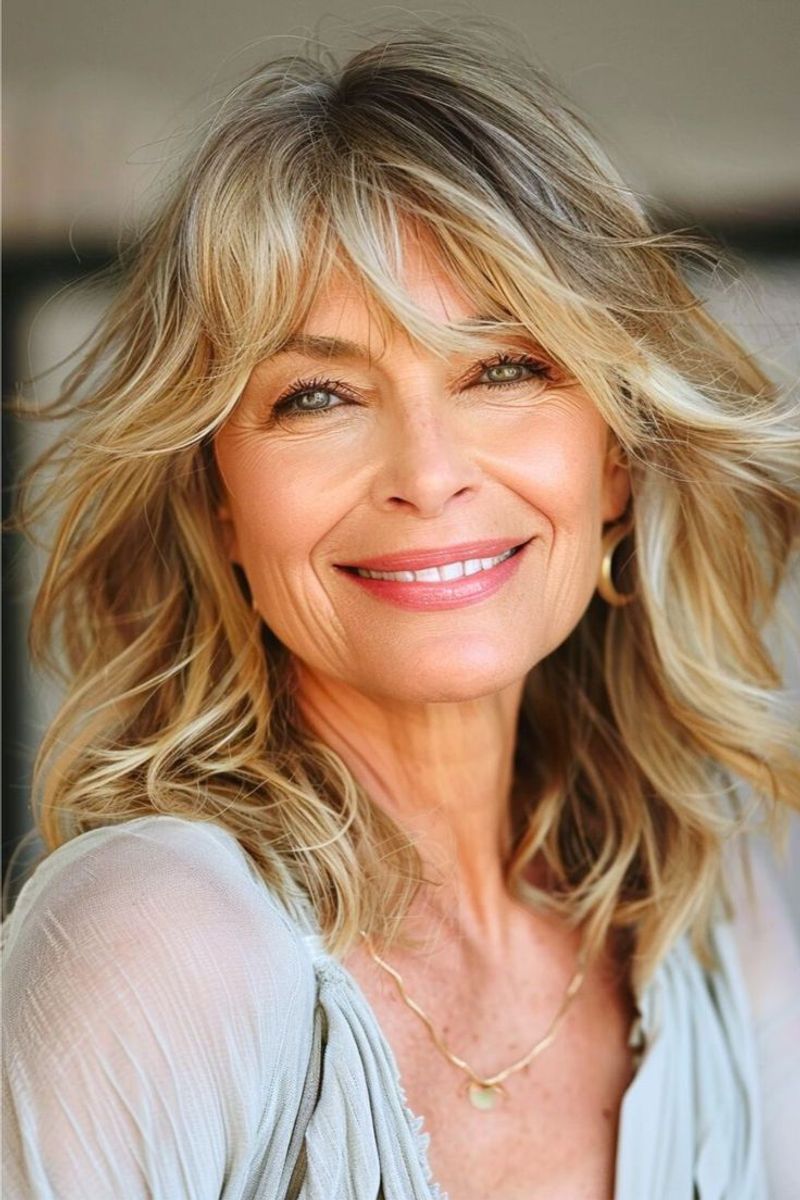 Soft Layered Cut With Blended Bangs