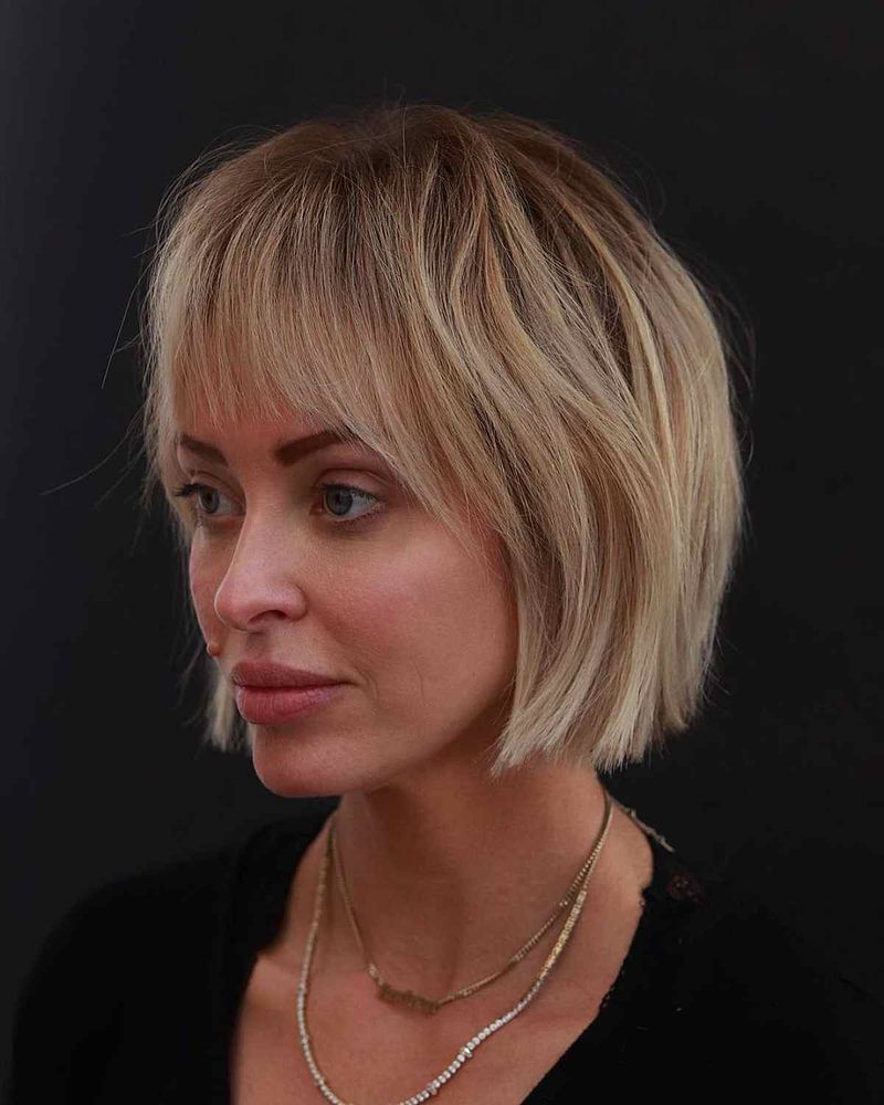 Chin-Length Wedge with Wispy Front