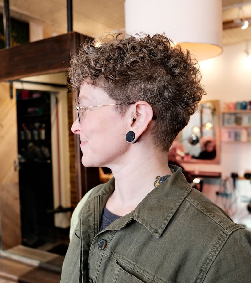 Voluminous Curly Pixie