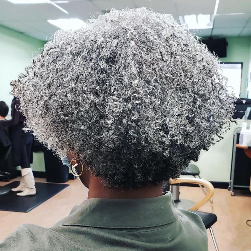 Silver Glory Afro
