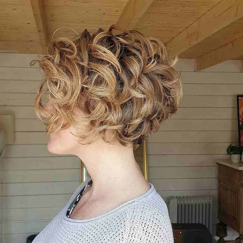 Pixie-Inspired Curly Bob