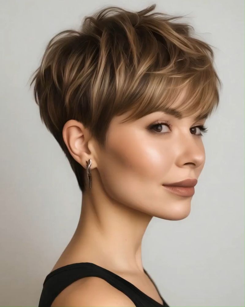 Corte Pixie con textura