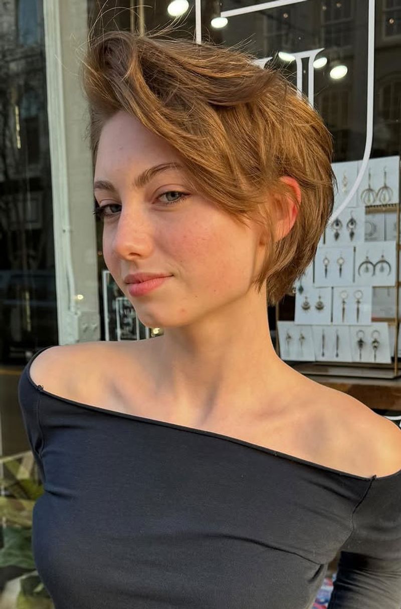 Tousled Crop with Texture