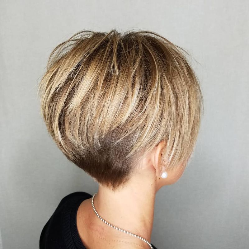 Layered Pixie with Tapered Nape