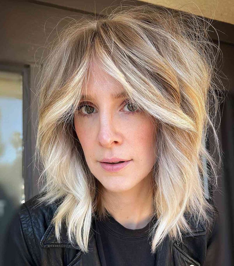 Choppy Midi with Textured Ends
