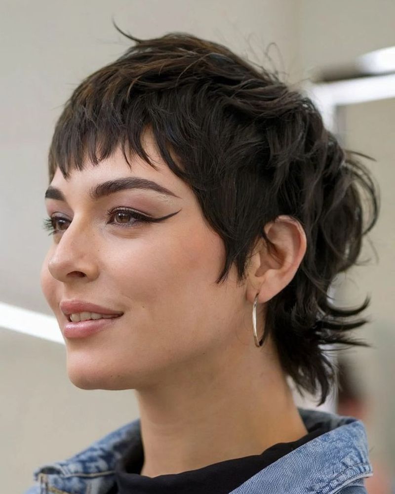 Short Pixie with Feathered Crown