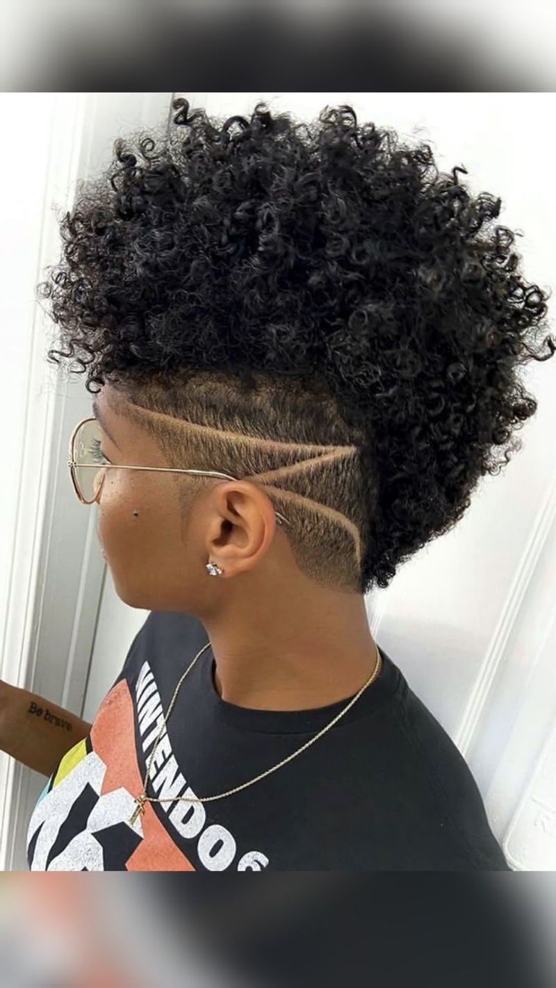 Curly Mohawk Taper