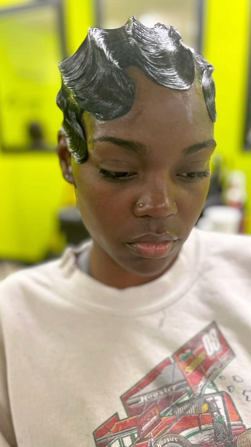 Finger Waves for Short Hair