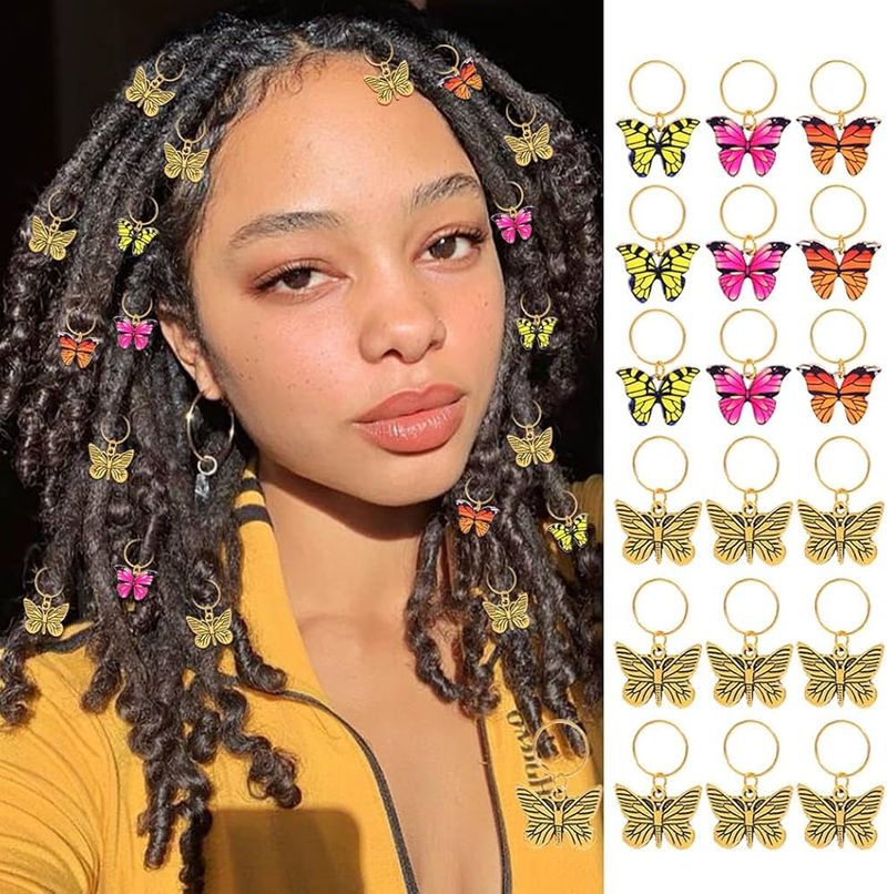 Butterfly Crochet Clips