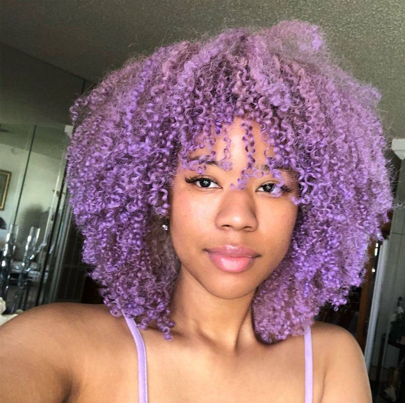 Lavender Tinted Afro