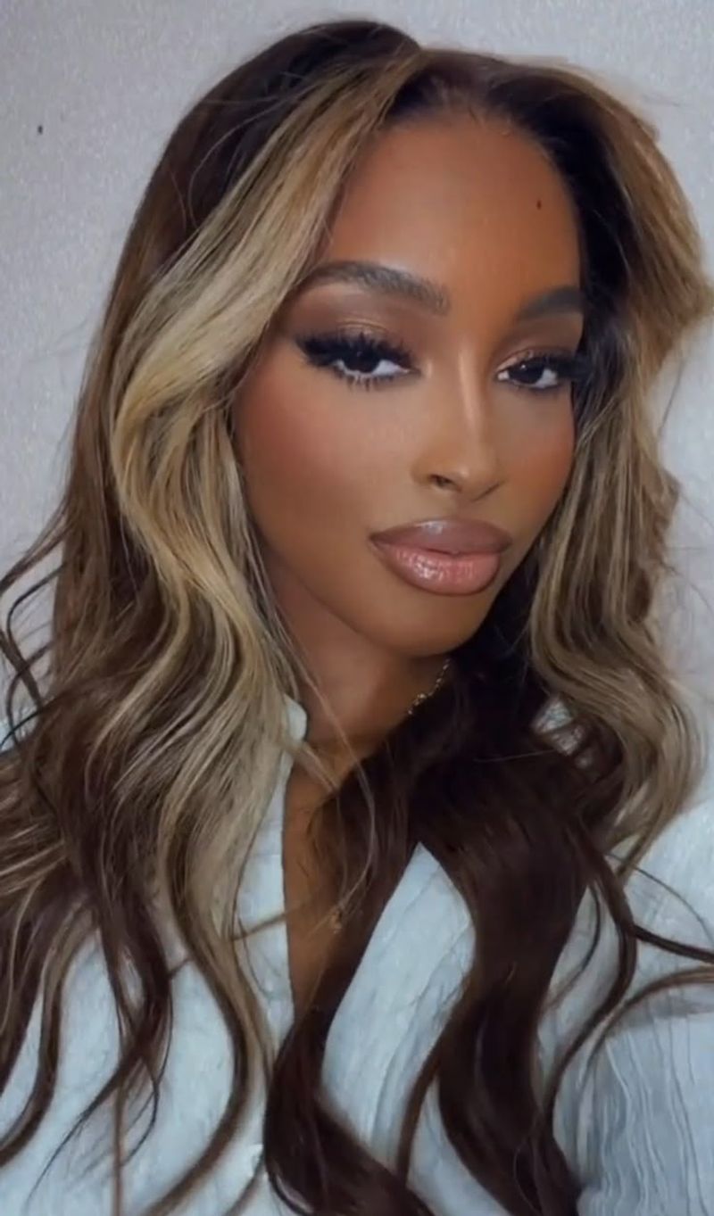 Golden Blonde Ribbon Highlights