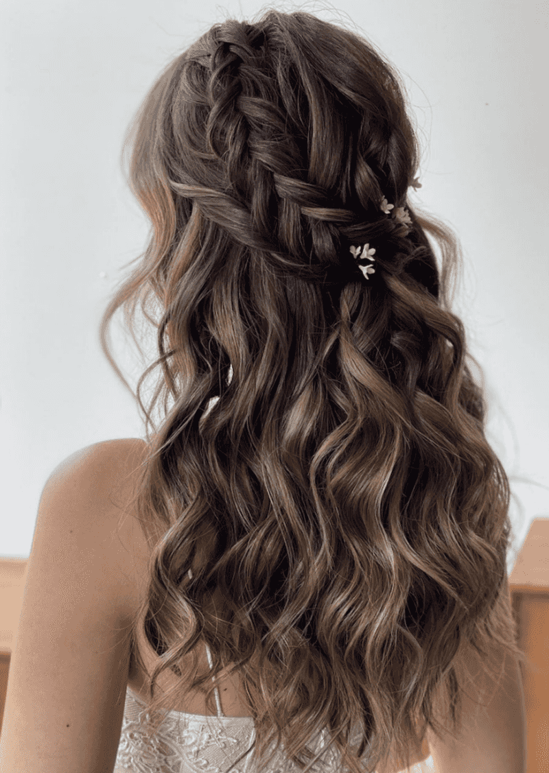 Half-Up Flower Accent