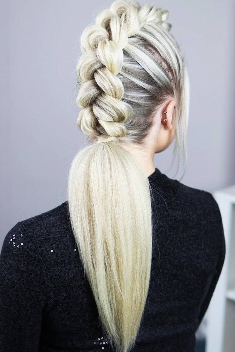 Dutch Braid Mohawk