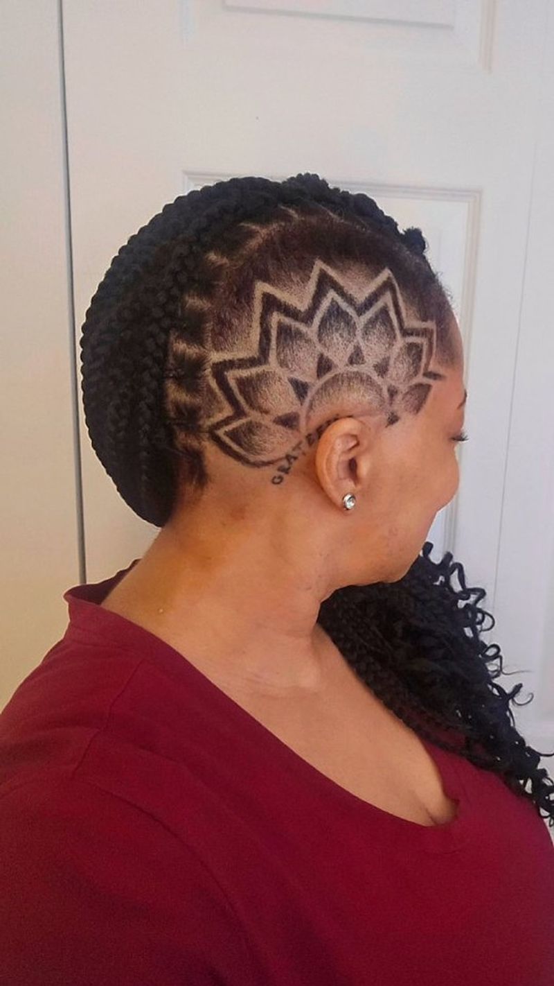 Braided Mohawk With Shaved Sides