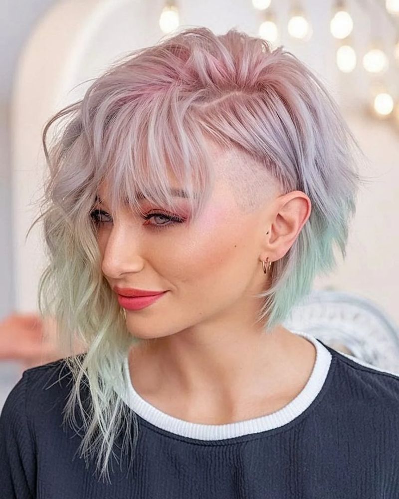 Undercut Asymmetrical Bob
