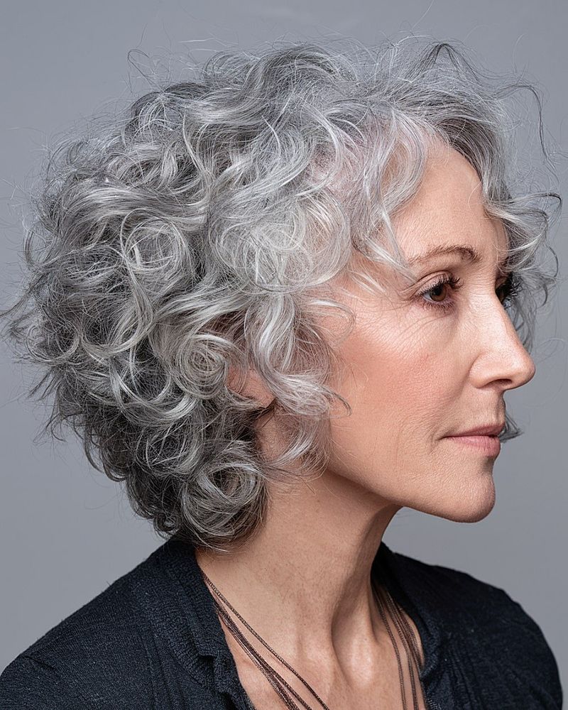 Voluminous Curly Wedge