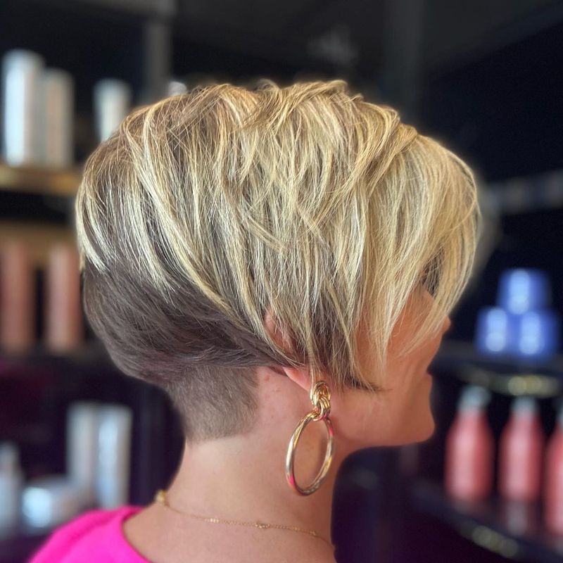 Undercut Bob for Thick Hair
