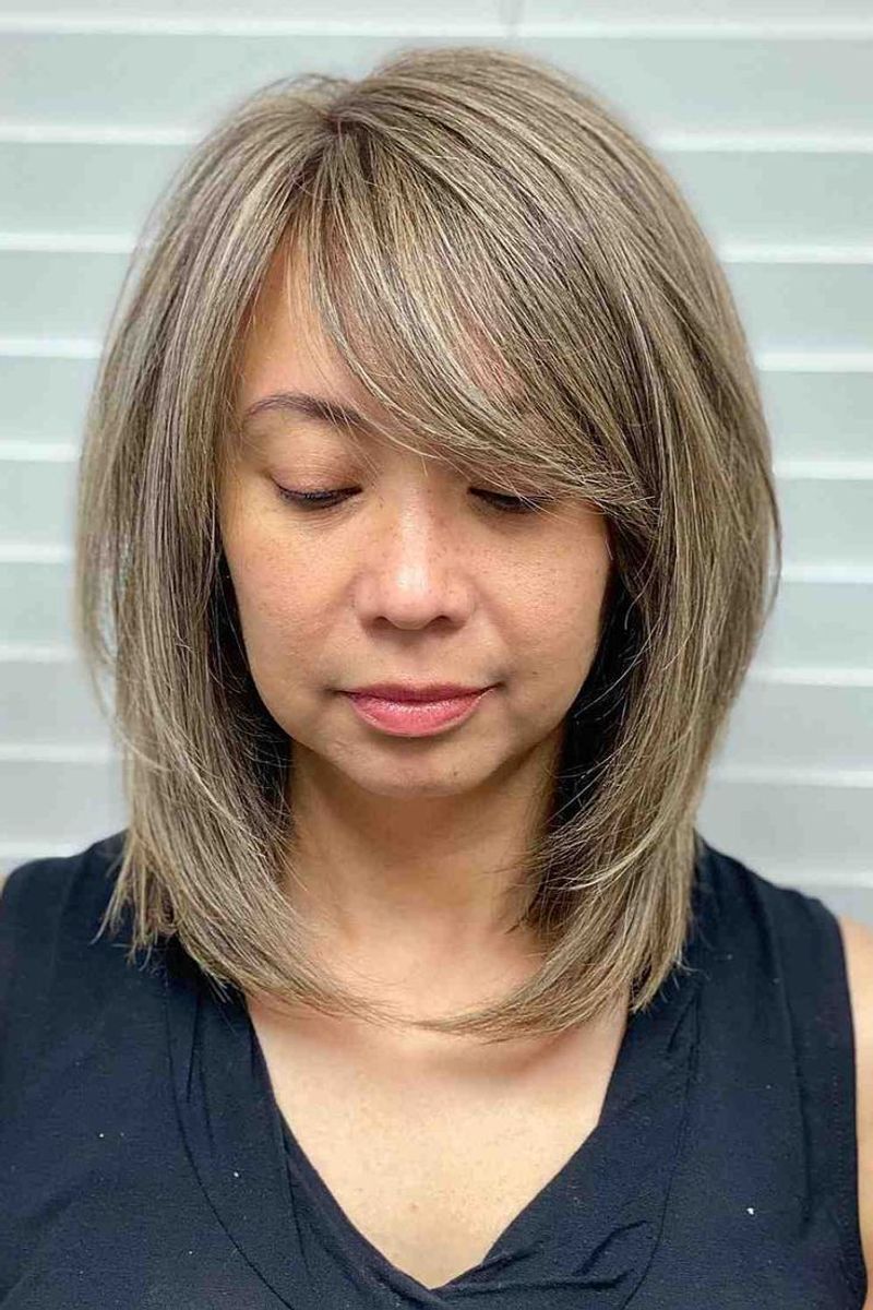 Angled Bob with Long Bangs