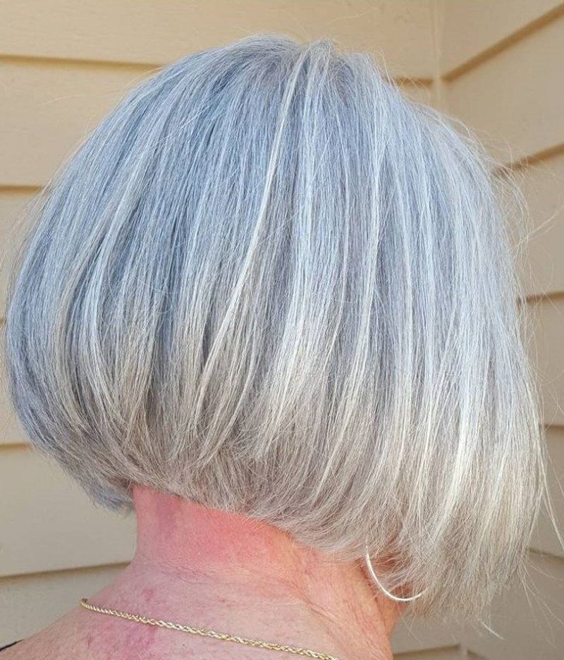 Blended Gray Bob