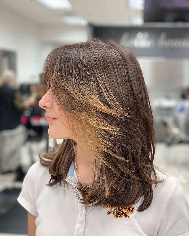 Feathered Mid-Length Cut