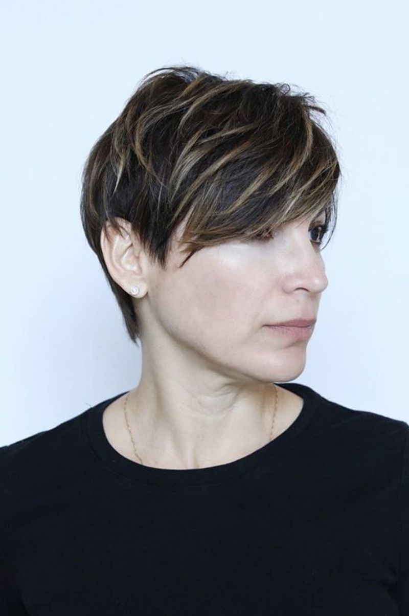 Side-Swept Pixie Crop