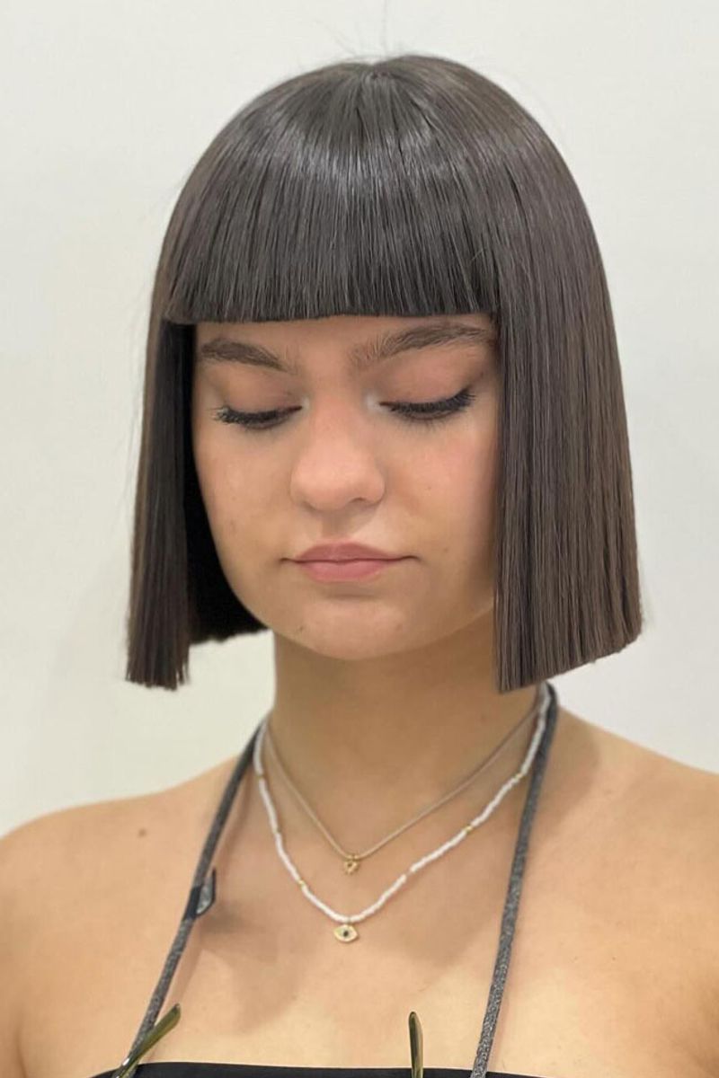 Blunt Bob with Micro Bangs