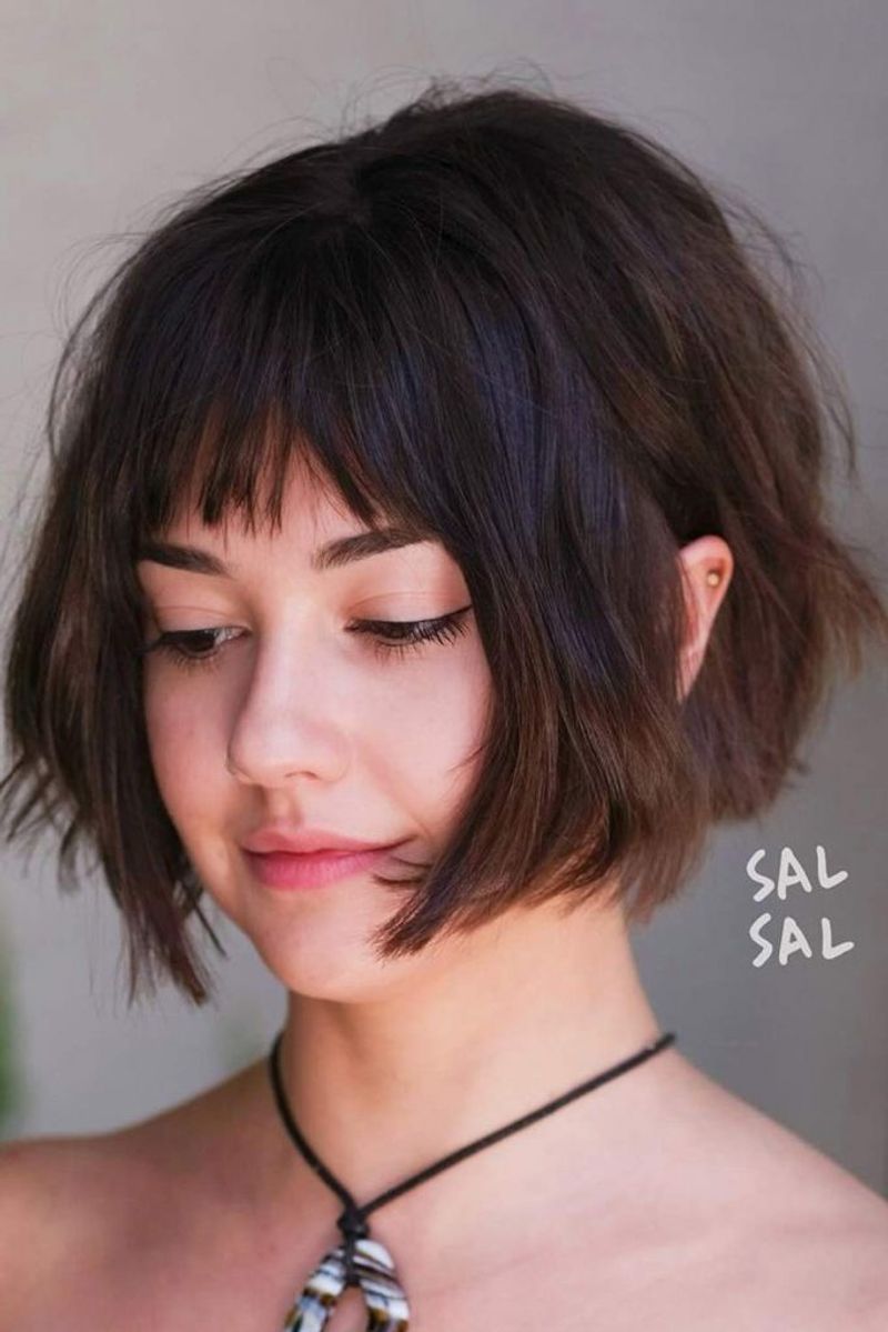 Blunt Bob with Baby Bangs