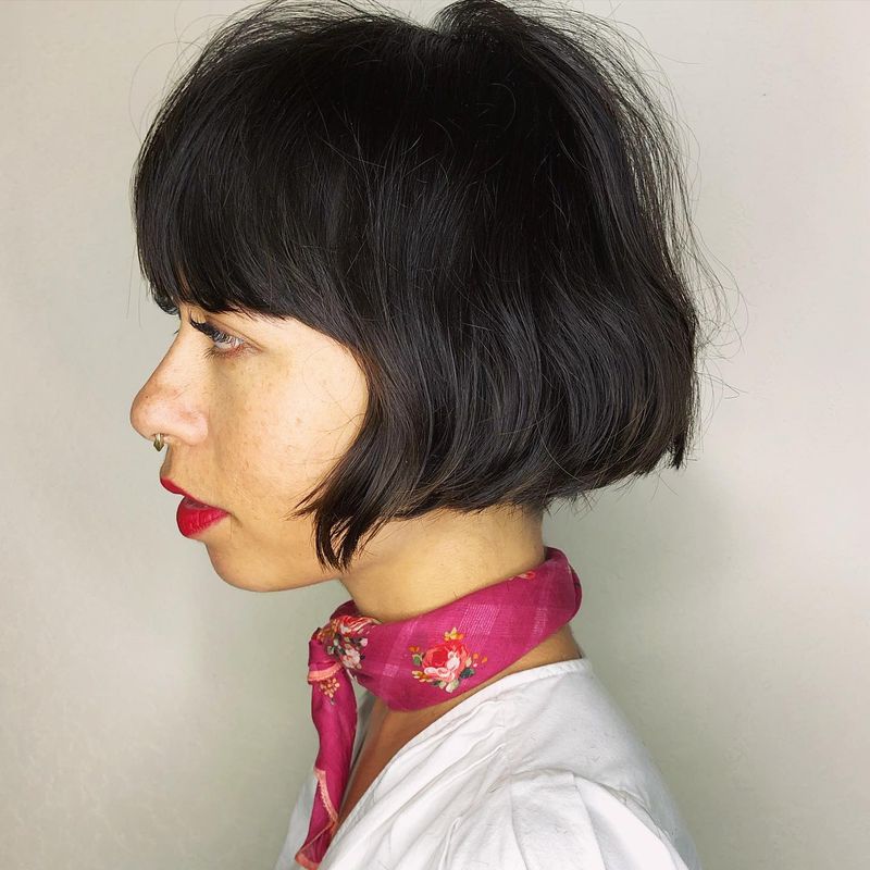 Razor-Cut Bob with Textured Ends