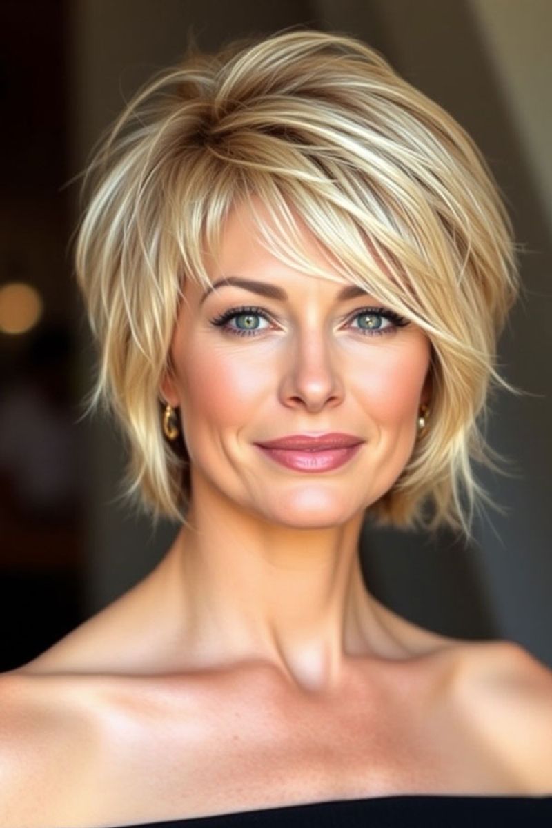 Feathered Shag Bob