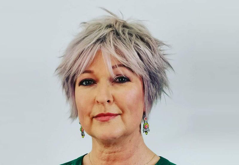 Razor-Cut Spiky Bob