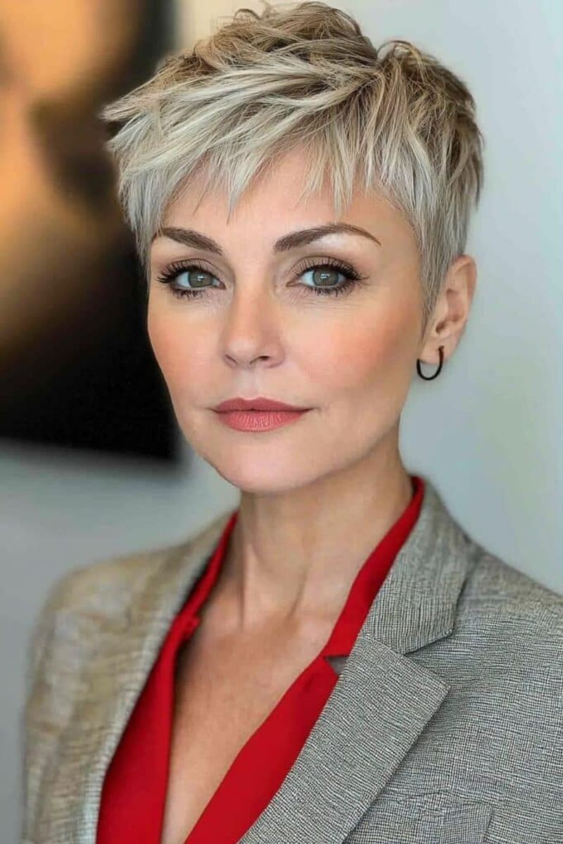 Choppy Fringe Pixie