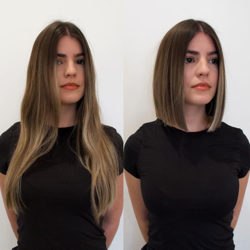 The Sleek Shoulder-Length Bob