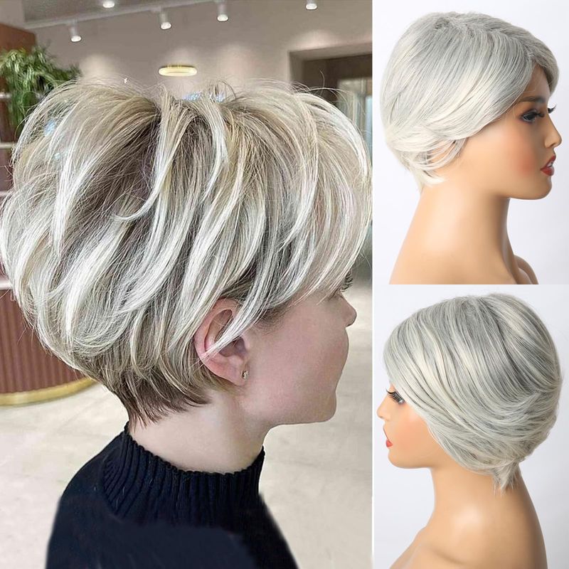 Curtain Bangs with Pixie