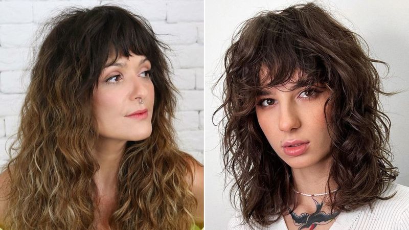 Textured Waves with Bangs