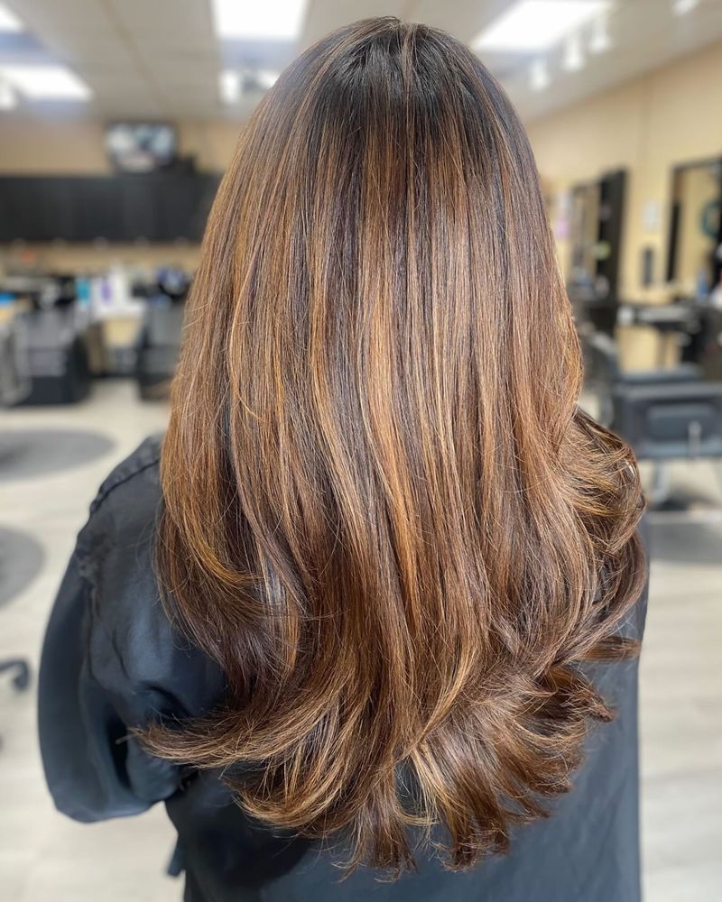 Winning Shade: Dimensional Caramel Balayage