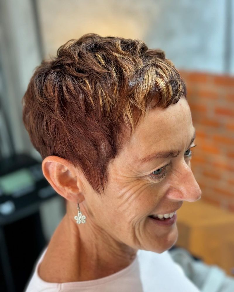 Wavy Pixie with Dimensional Color