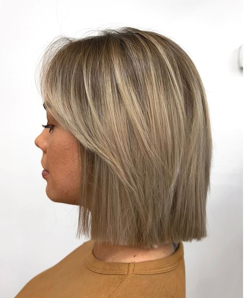 Long Bob with Invisible Layers