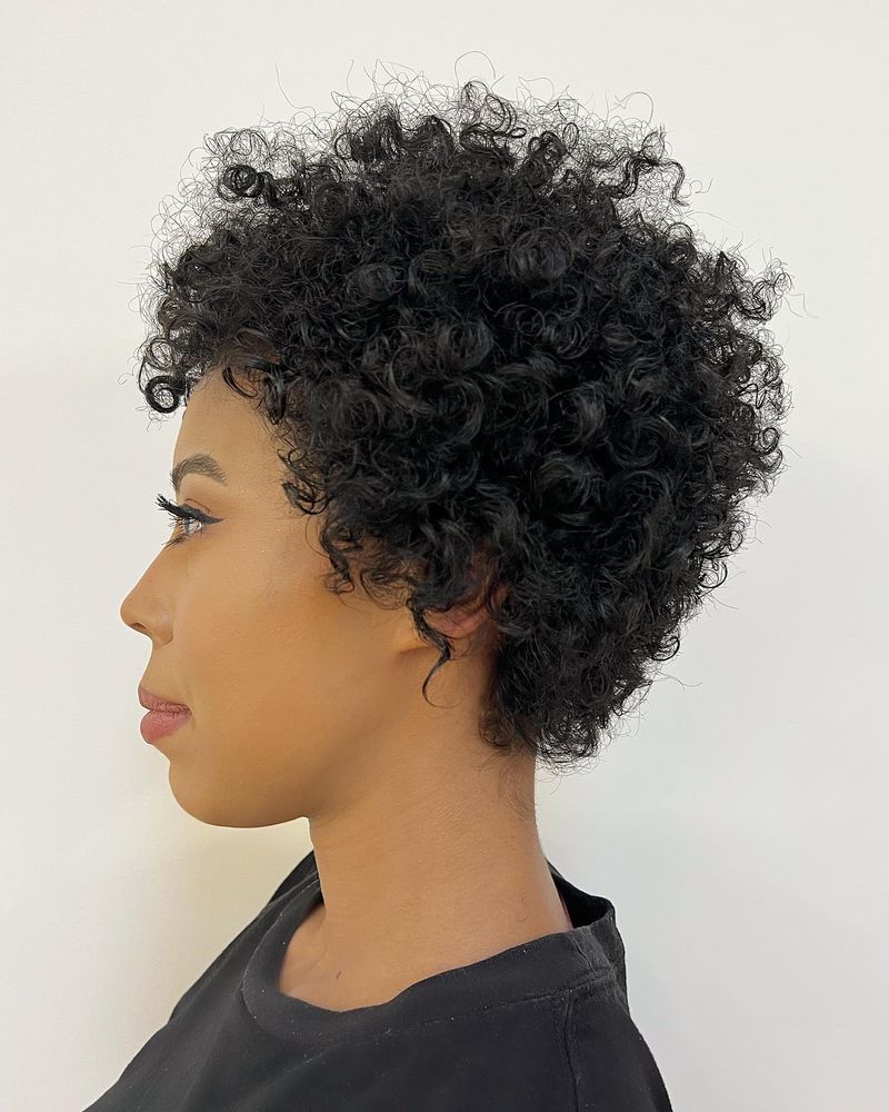 Voluminous Curly Pixie