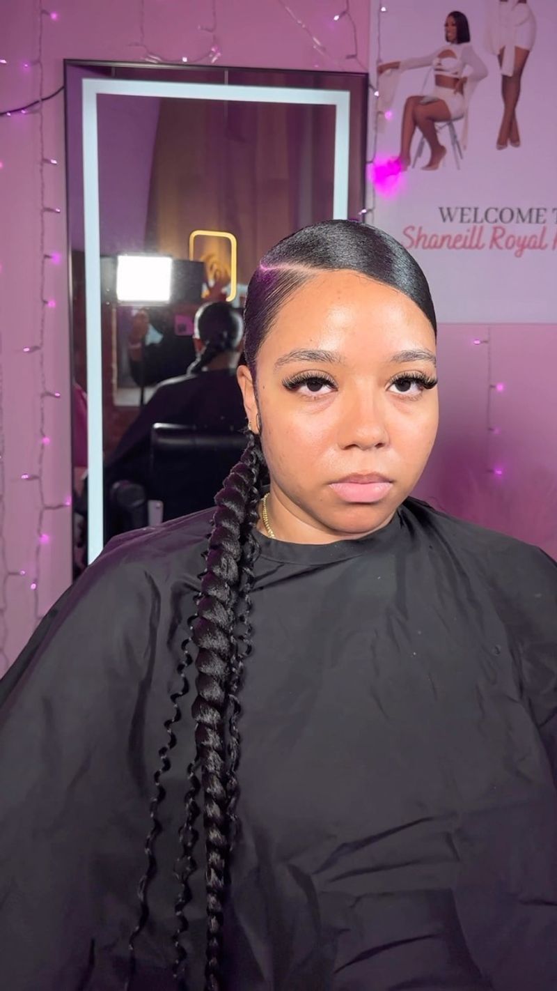 Braided Side Ponytail