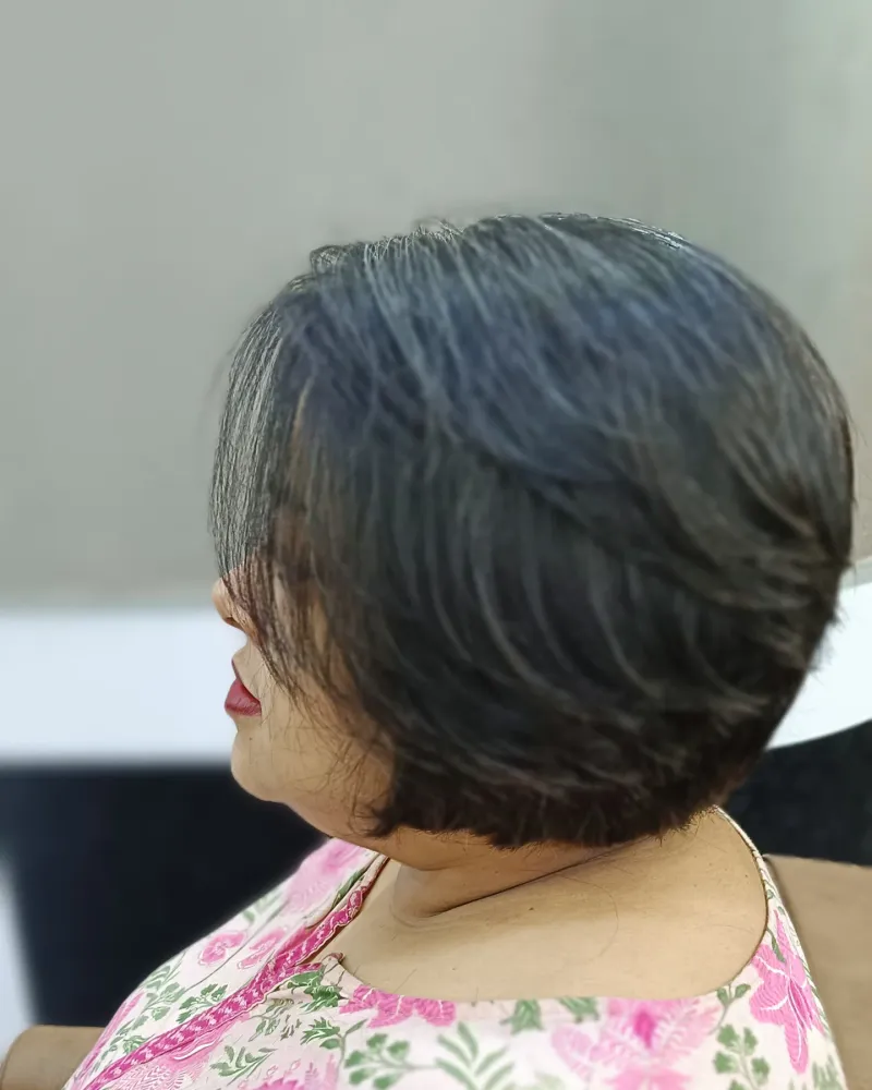 Graduated Bob with Side Part