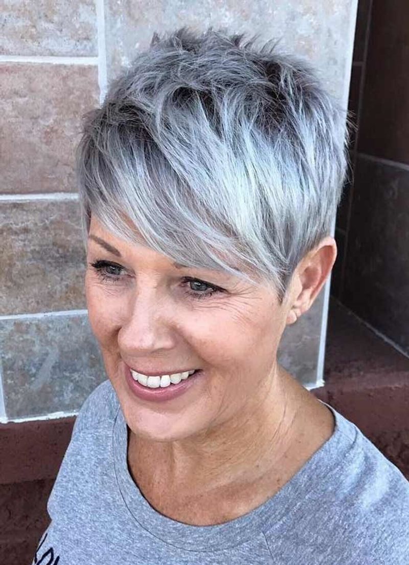 Salt and Pepper Feathered Pixie