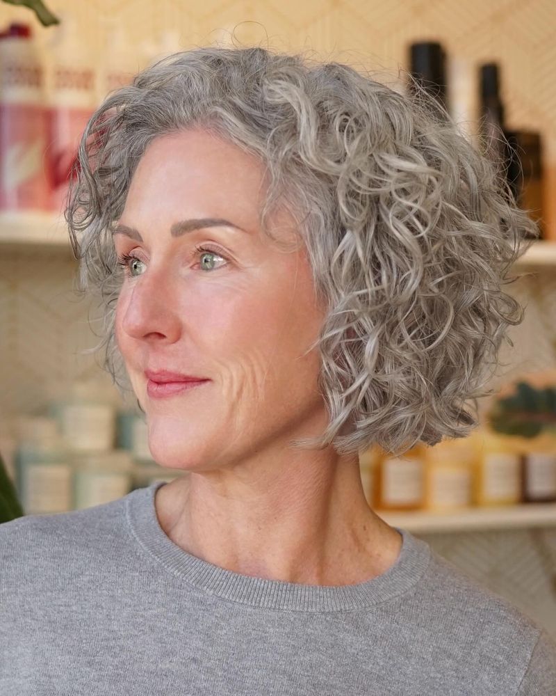 Soft Curly Bob