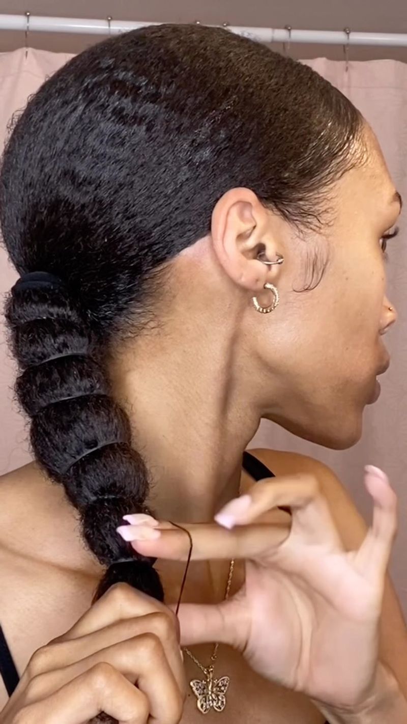 Banded Ponytail For Stretched Styles