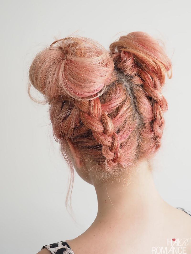 Moños trenzados
