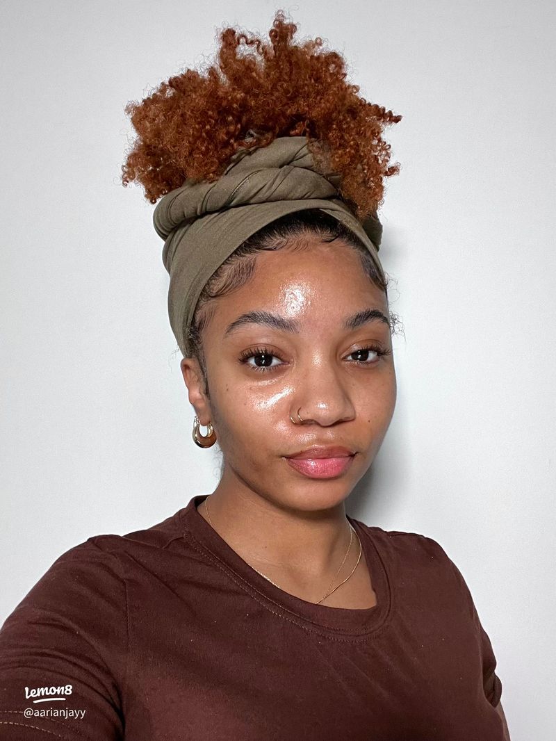 High Puff with Silk Wrap