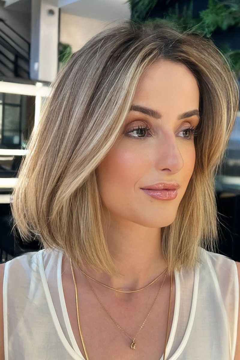 Blunt Collarbone Bob
