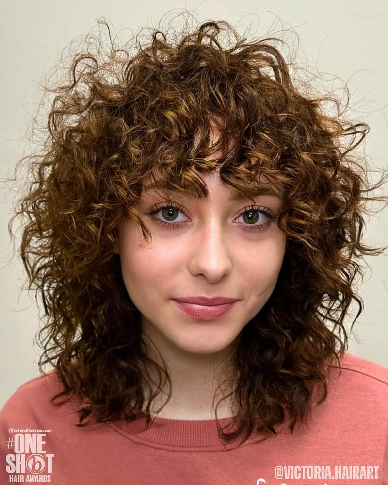 Curly Shag for Fine Hair