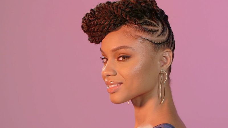 Platte Draai Updo